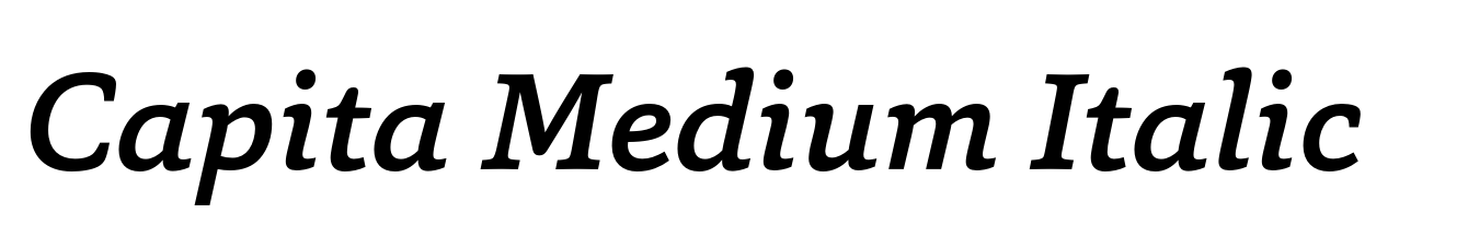 Capita Medium Italic